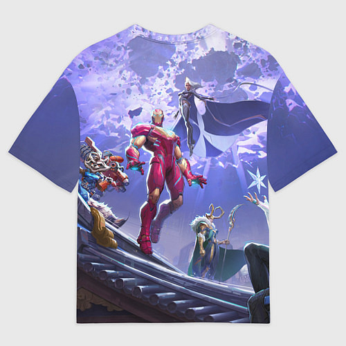 Женская футболка оверсайз Герои Marvel rivals / 3D-принт – фото 2
