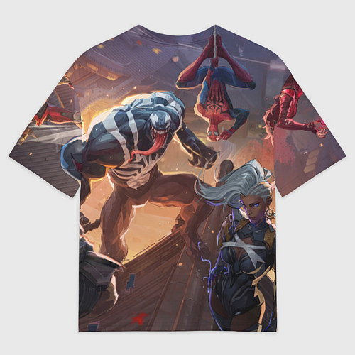 Женская футболка оверсайз Персонажи Marvel rivals / 3D-принт – фото 2