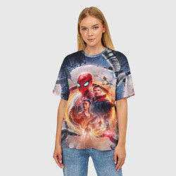 Футболка оверсайз женская Герои Человек паук нет пути домой, цвет: 3D-принт — фото 2
