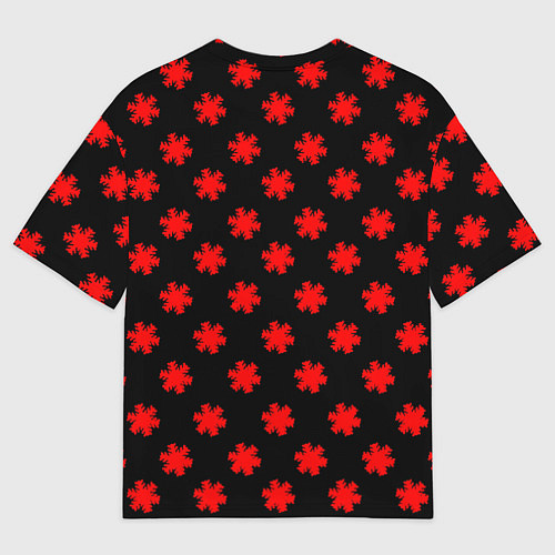 Женская футболка оверсайз Bullet for my valentine pattern / 3D-принт – фото 2