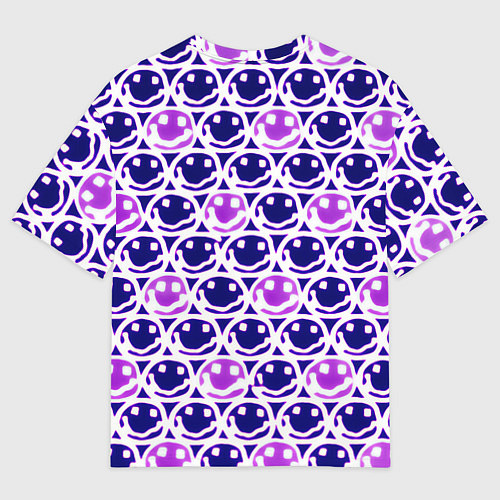 Женская футболка оверсайз Nirvana neon smile / 3D-принт – фото 2