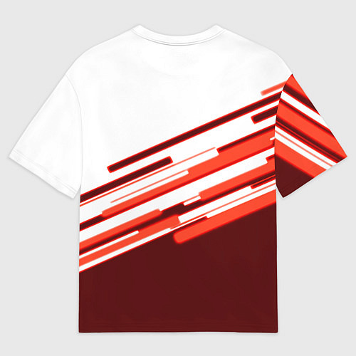 Женская футболка оверсайз Portal geometry game / 3D-принт – фото 2