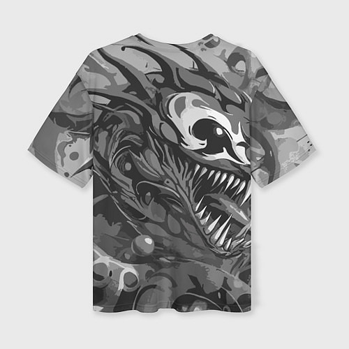 Женская футболка оверсайз We are Venom - graffiti / 3D-принт – фото 2