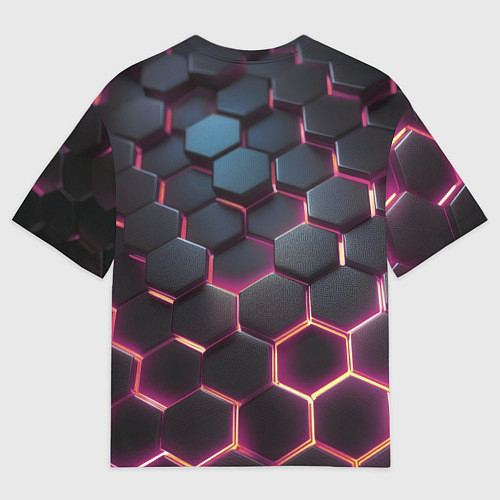 Женская футболка оверсайз Киберсоты / 3D-принт – фото 2