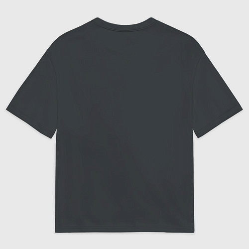 Женская футболка оверсайз Таня - белая надпись вязью / 3D-принт – фото 2