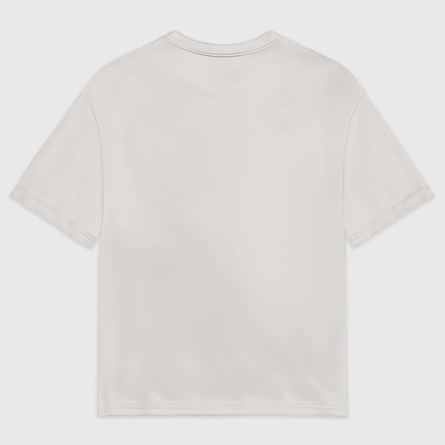 Женская футболка оверсайз Таня - красная надпись вязью / 3D-принт – фото 2