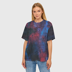 Футболка оверсайз женская Космическая паутина, цвет: 3D-принт — фото 2