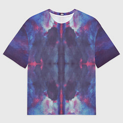 Футболка оверсайз женская Тай-дай космос, цвет: 3D-принт