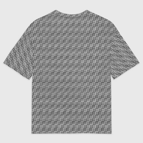 Женская футболка оверсайз Графитовые штрихи / 3D-принт – фото 2