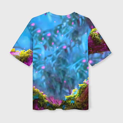 Женская футболка оверсайз Коала на дереве / 3D-принт – фото 2