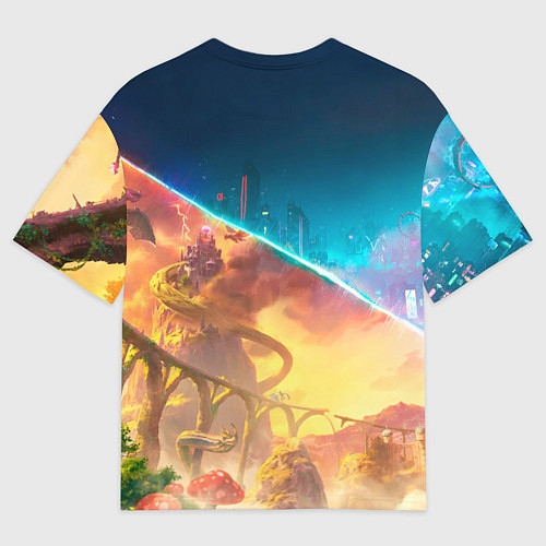 Женская футболка оверсайз Главные герои Split fiction / 3D-принт – фото 2