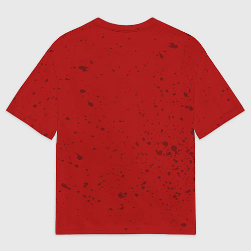 Женская футболка оверсайз Слипкнот гранж рога / 3D-принт – фото 2