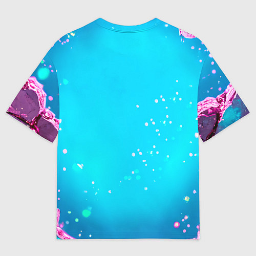 Женская футболка оверсайз Страусиная голова / 3D-принт – фото 2