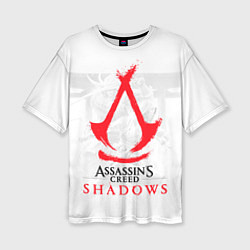 Женская футболка оверсайз Assassins Creed Shadows - samurai