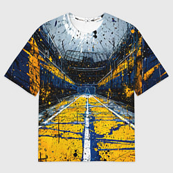 Женская футболка оверсайз Спортивная площадка