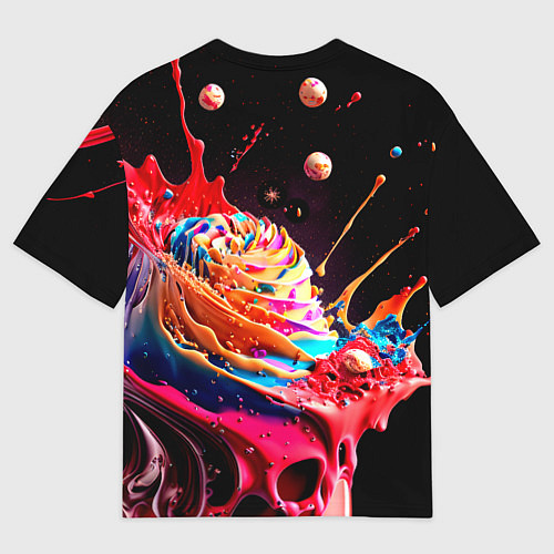 Женская футболка оверсайз Все дуреют с этого десерта / 3D-принт – фото 2