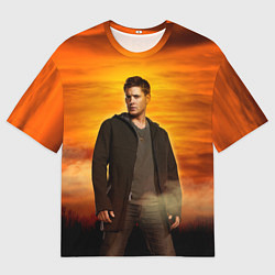 Женская футболка оверсайз Дин Винчестер - Сверхъестественное
