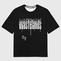 Футболка оверсайз женская Crosses with splashes of paint, цвет: 3D-принт