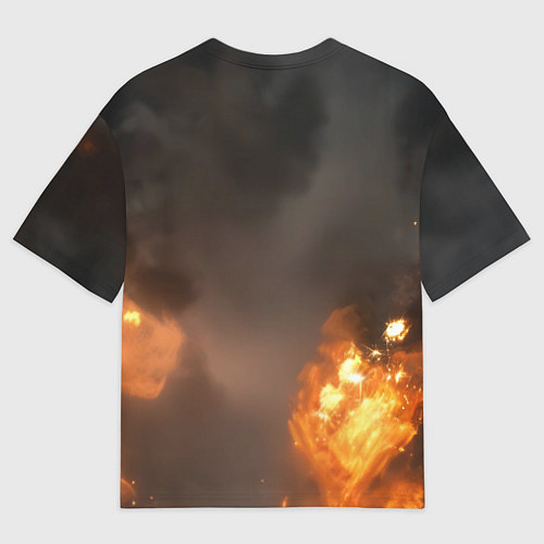 Женская футболка оверсайз Джокер в эпичном костюме / 3D-принт – фото 2