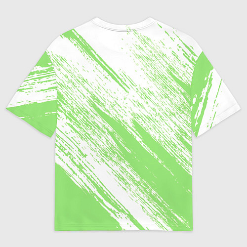 Женская футболка оверсайз Light green / 3D-принт – фото 2