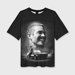 Женская футболка оверсайз Пол Уокер