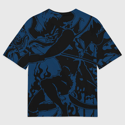 Женская футболка оверсайз Metallica - damn / 3D-принт – фото 2