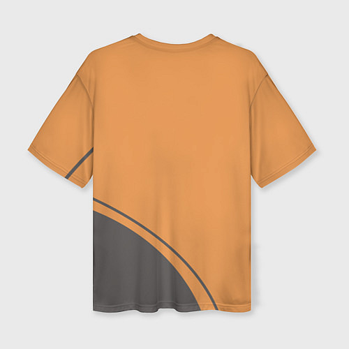 Женская футболка оверсайз Пять спортивных кроликов / 3D-принт – фото 2