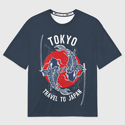 Футболка оверсайз женская Токио путешествие в Японию, цвет: 3D-принт