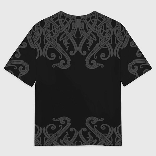 Женская футболка оверсайз Молот Мьёльнир - быть добру / 3D-принт – фото 2