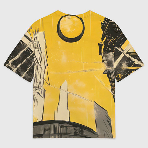 Женская футболка оверсайз Черный человек-паук / 3D-принт – фото 2