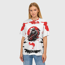 Футболка оверсайз женская Кодекс самурая ниндзя, цвет: 3D-принт — фото 2