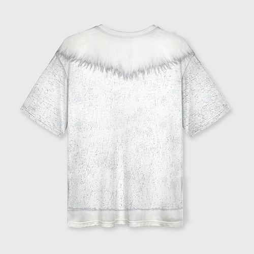 Женская футболка оверсайз Костюм невесты с ожерельем / 3D-принт – фото 2