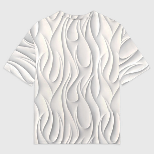 Женская футболка оверсайз Рельефный узор / 3D-принт – фото 2