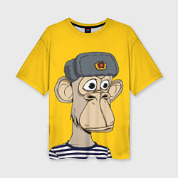 Футболка оверсайз женская NFT ape turtleneck, цвет: 3D-принт