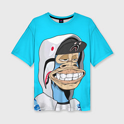 Футболка оверсайз женская NFT ape in the hood, цвет: 3D-принт