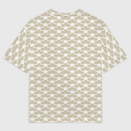 Женская футболка оверсайз Геометричный узор в японском стиле / 3D-принт – фото 2