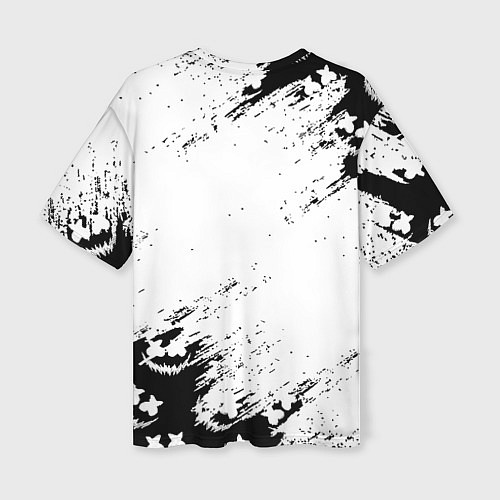 Женская футболка оверсайз Marshmello x Linkin park / 3D-принт – фото 2