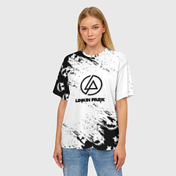 Футболка оверсайз женская Marshmello x Linkin park, цвет: 3D-принт — фото 2