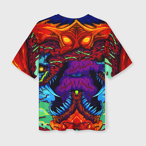 Женская футболка оверсайз Stalker монстр чернобыля / 3D-принт – фото 2