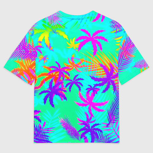 Женская футболка оверсайз Stalker тропики из гта / 3D-принт – фото 2