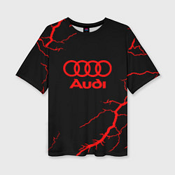 Женская футболка оверсайз Audi storm