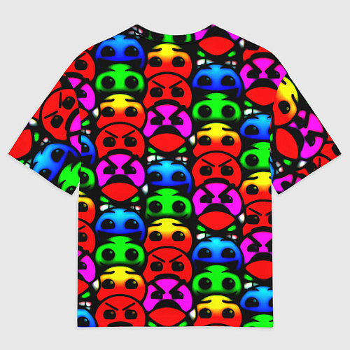 Женская футболка оверсайз NASA smile / 3D-принт – фото 2