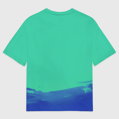 Женская футболка оверсайз Марк Скаут - Разделение / 3D-принт – фото 2