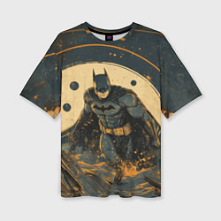 Футболка оверсайз женская Бэтмен крадется, цвет: 3D-принт