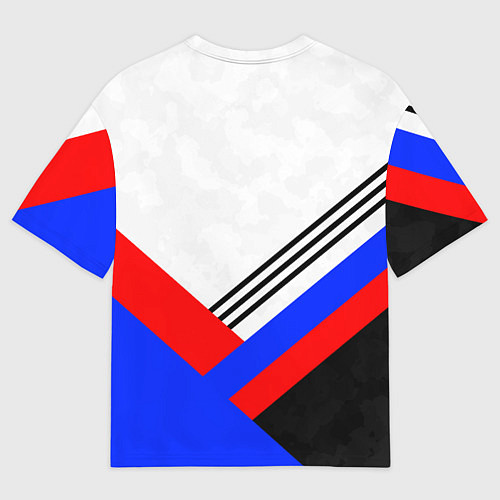 Женская футболка оверсайз Герб России - минимализм / 3D-принт – фото 2