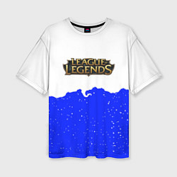 Женская футболка оверсайз League of Legends ночь