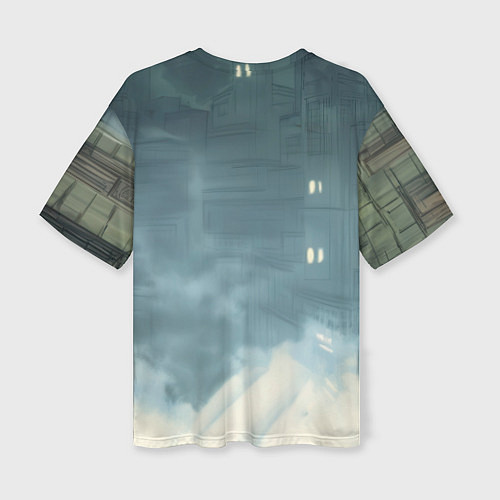 Женская футболка оверсайз Бэтмен старый стиль / 3D-принт – фото 2