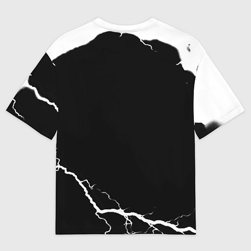 Женская футболка оверсайз Monster energy storm energy / 3D-принт – фото 2