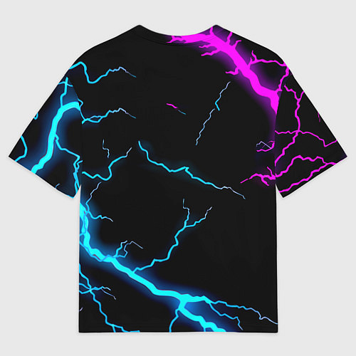 Женская футболка оверсайз Dota неоновый шторм / 3D-принт – фото 2