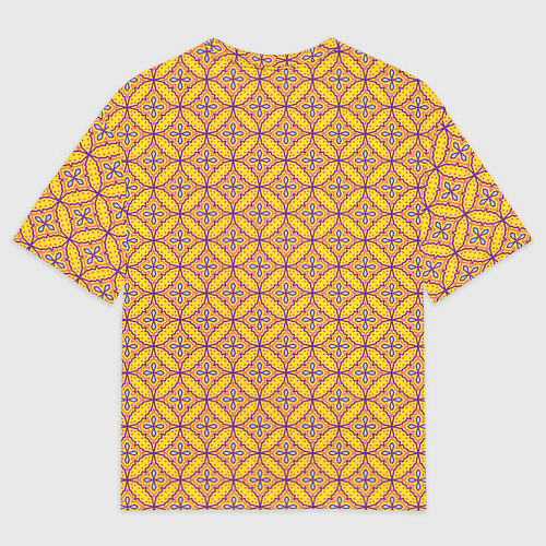 Женская футболка оверсайз Красочный орнамент в восточном стиле / 3D-принт – фото 2